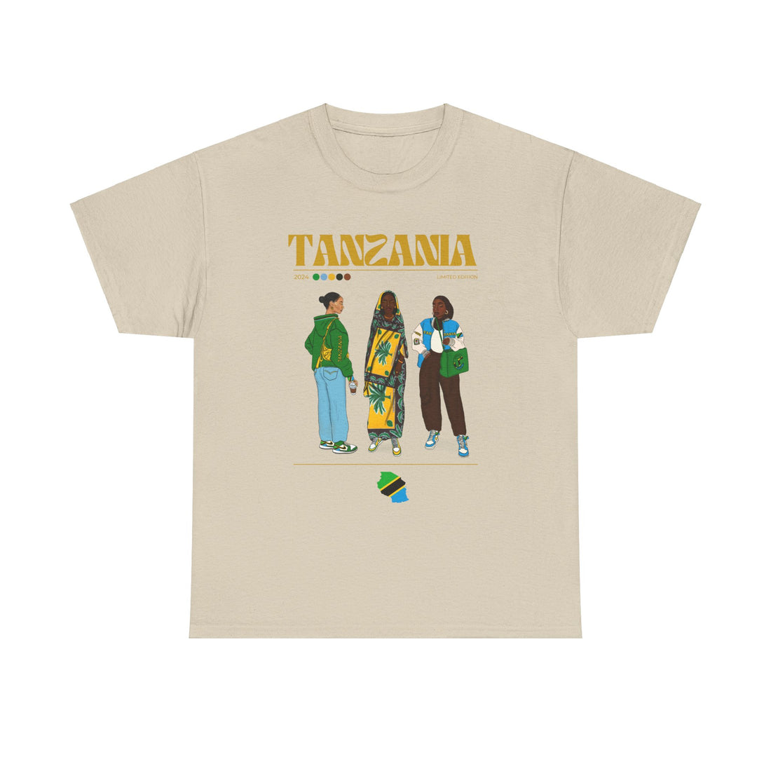 Tanzania x Streetwear Series - Unisex Heavy Cotton Tee