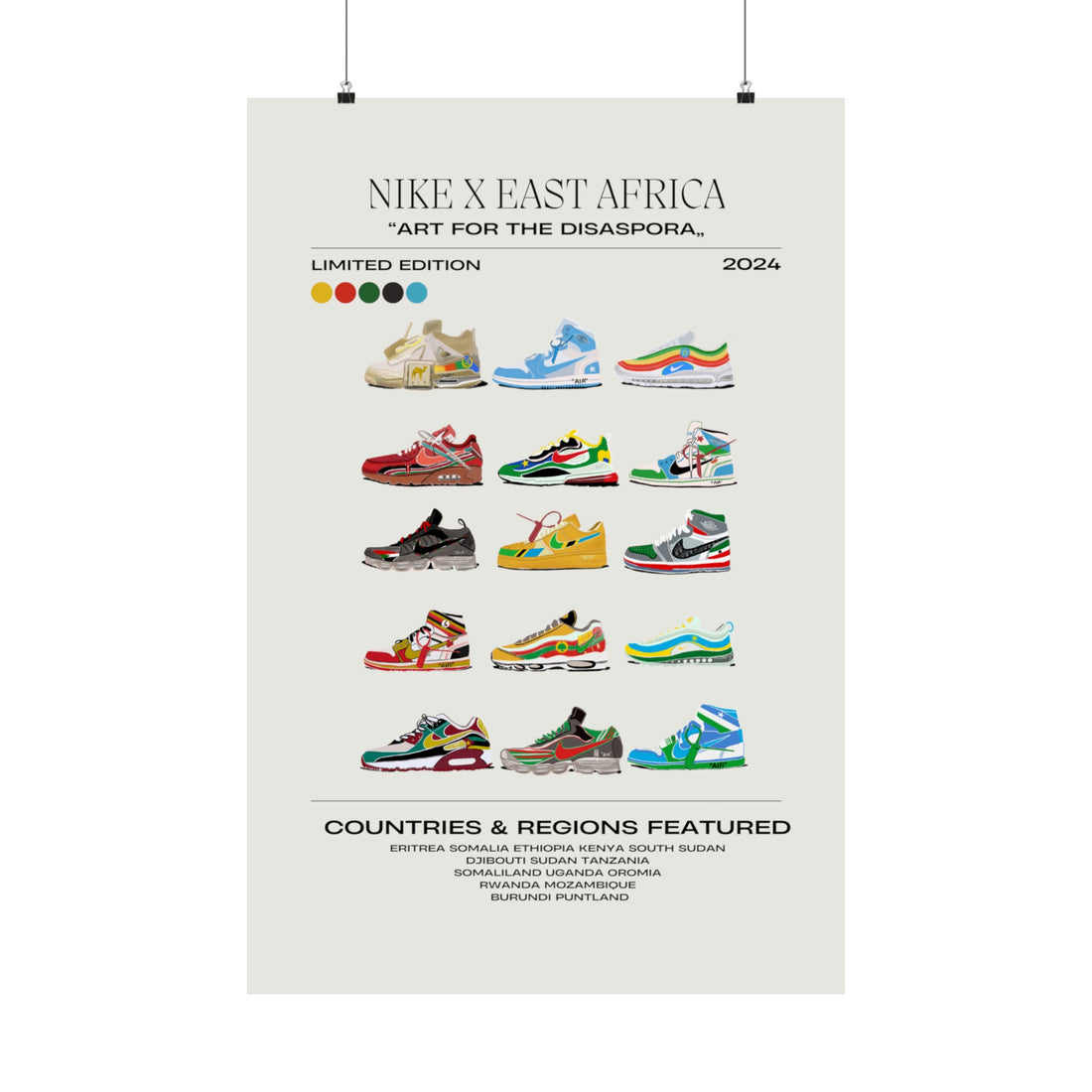 NIKE X East Africa - Matte Vertical Posters