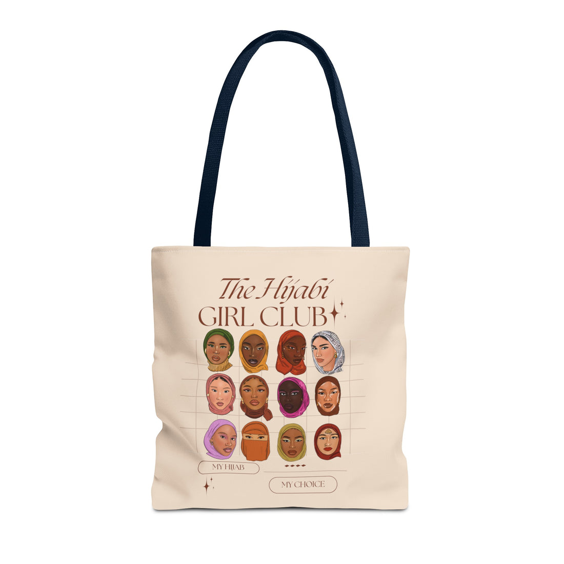 Hijabi Girl Club Cream - Tote Bag