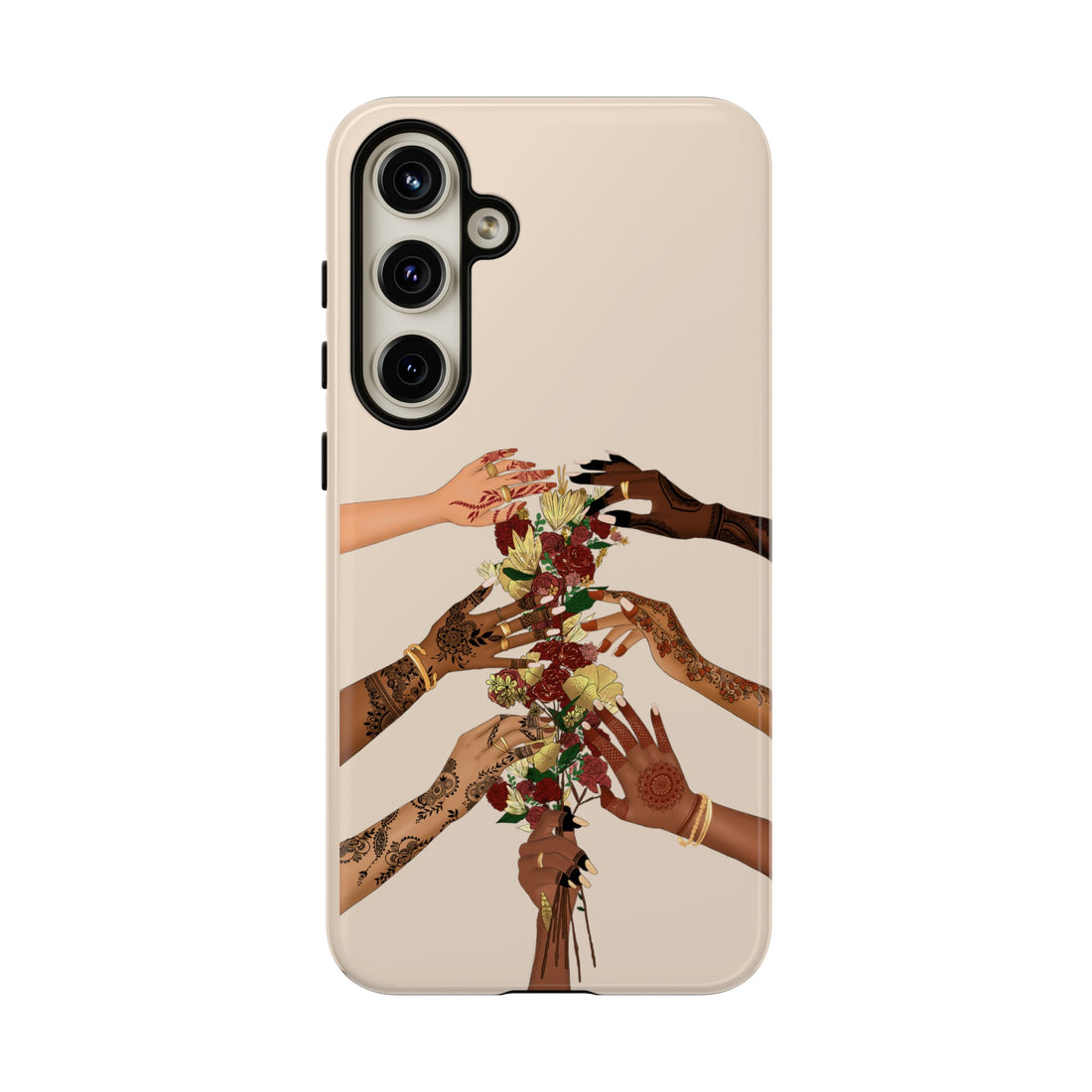 Henna & Flower Hands - Phone Case