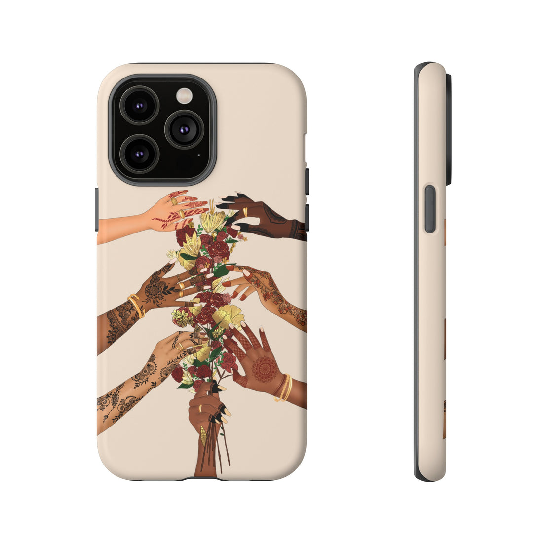 Henna & Flower Hands - Phone Case