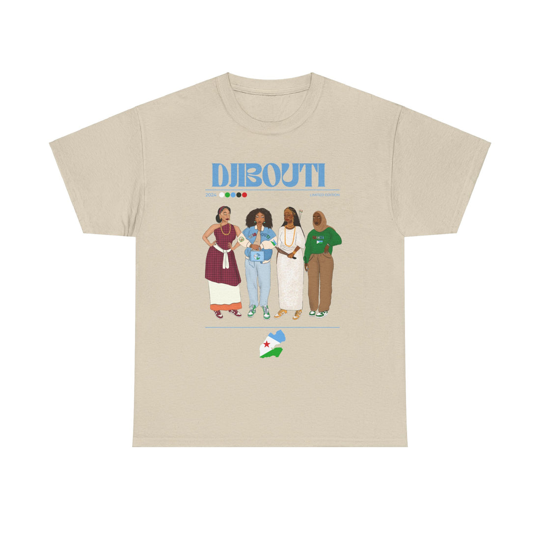 Djibouti x Streetwear Series - Unisex Heavy Cotton Tee