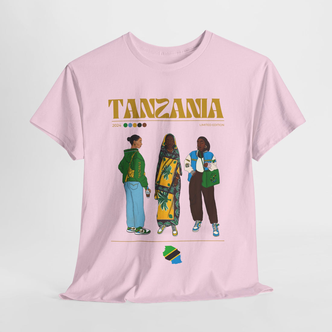 Tanzania x Streetwear Series - Unisex Heavy Cotton Tee