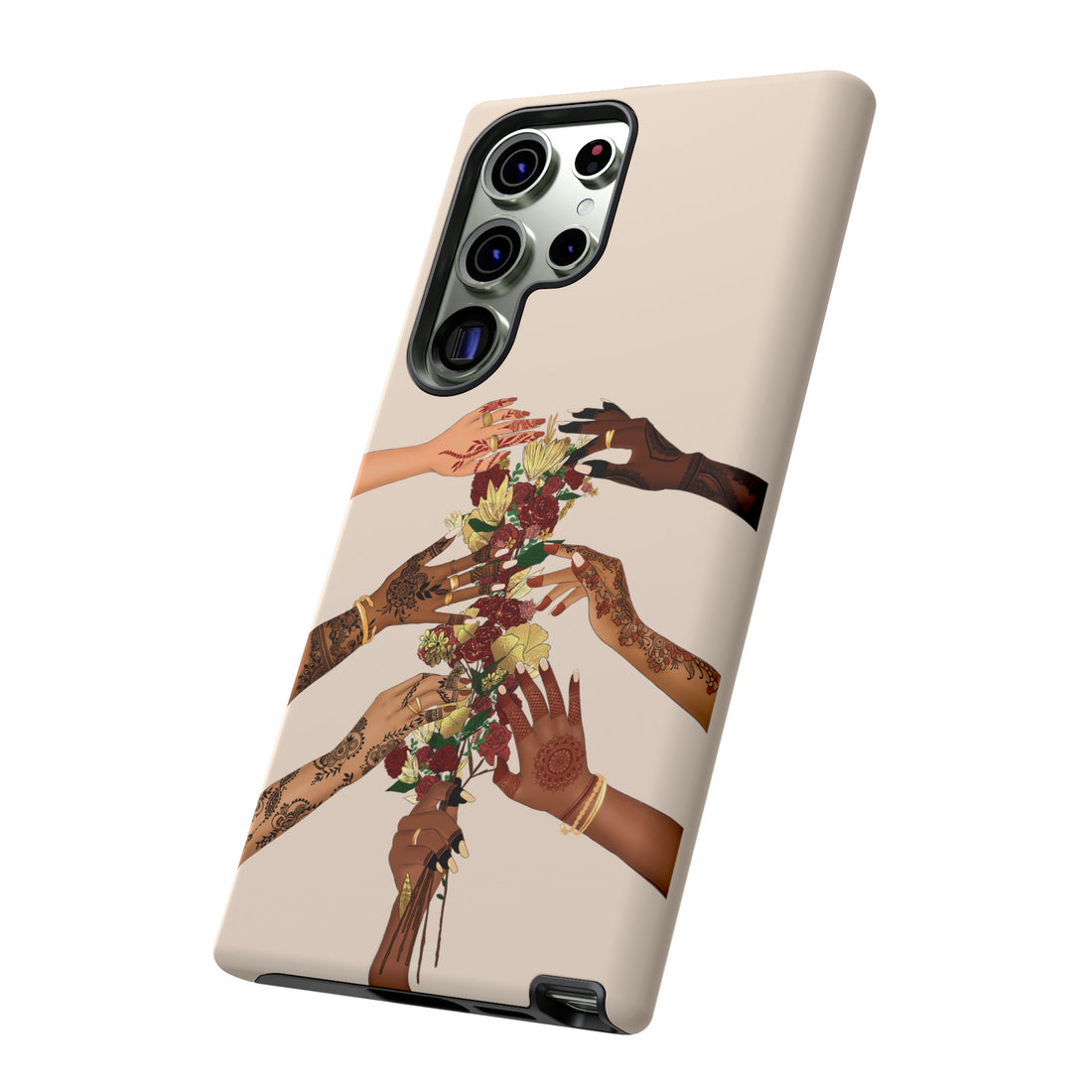 Henna & Flower Hands - Phone Case