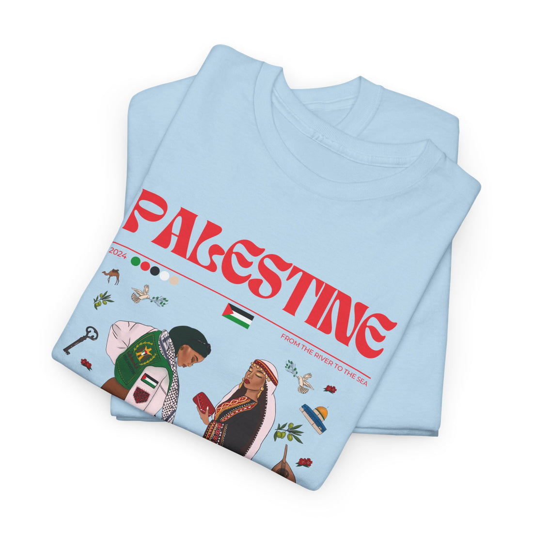 Palestine x Streetwear Series - Unisex Heavy Cotton Tee