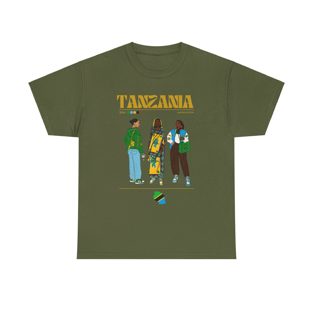 Tanzania x Streetwear Series - Unisex Heavy Cotton Tee