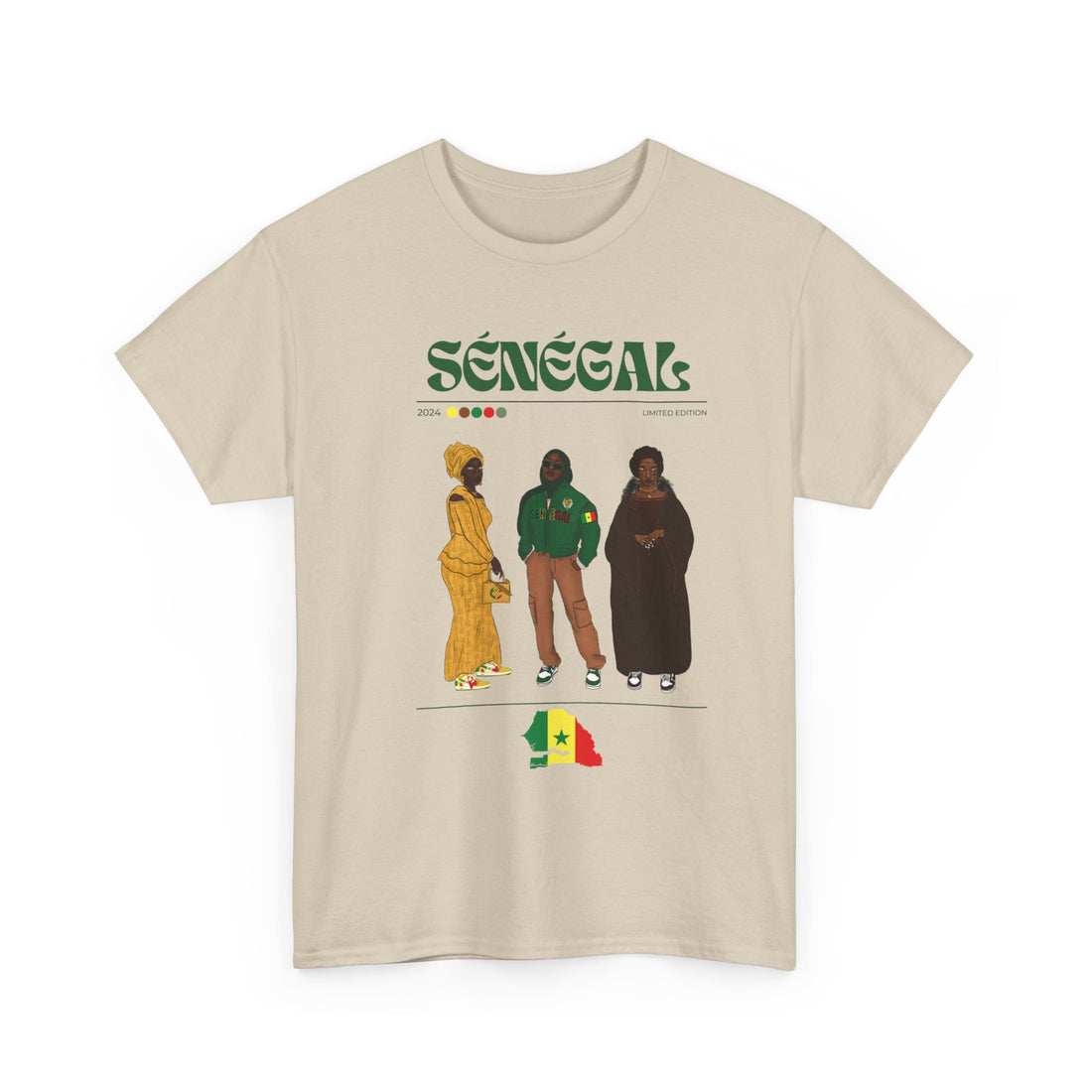 Senegal x Streetwear Series - Unisex Heavy Cotton Tee
