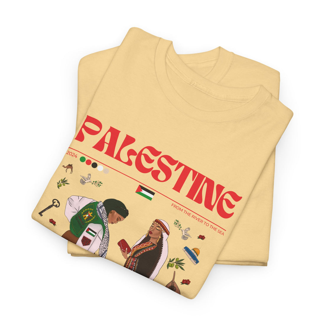 Palestine x Streetwear Series - Unisex Heavy Cotton Tee