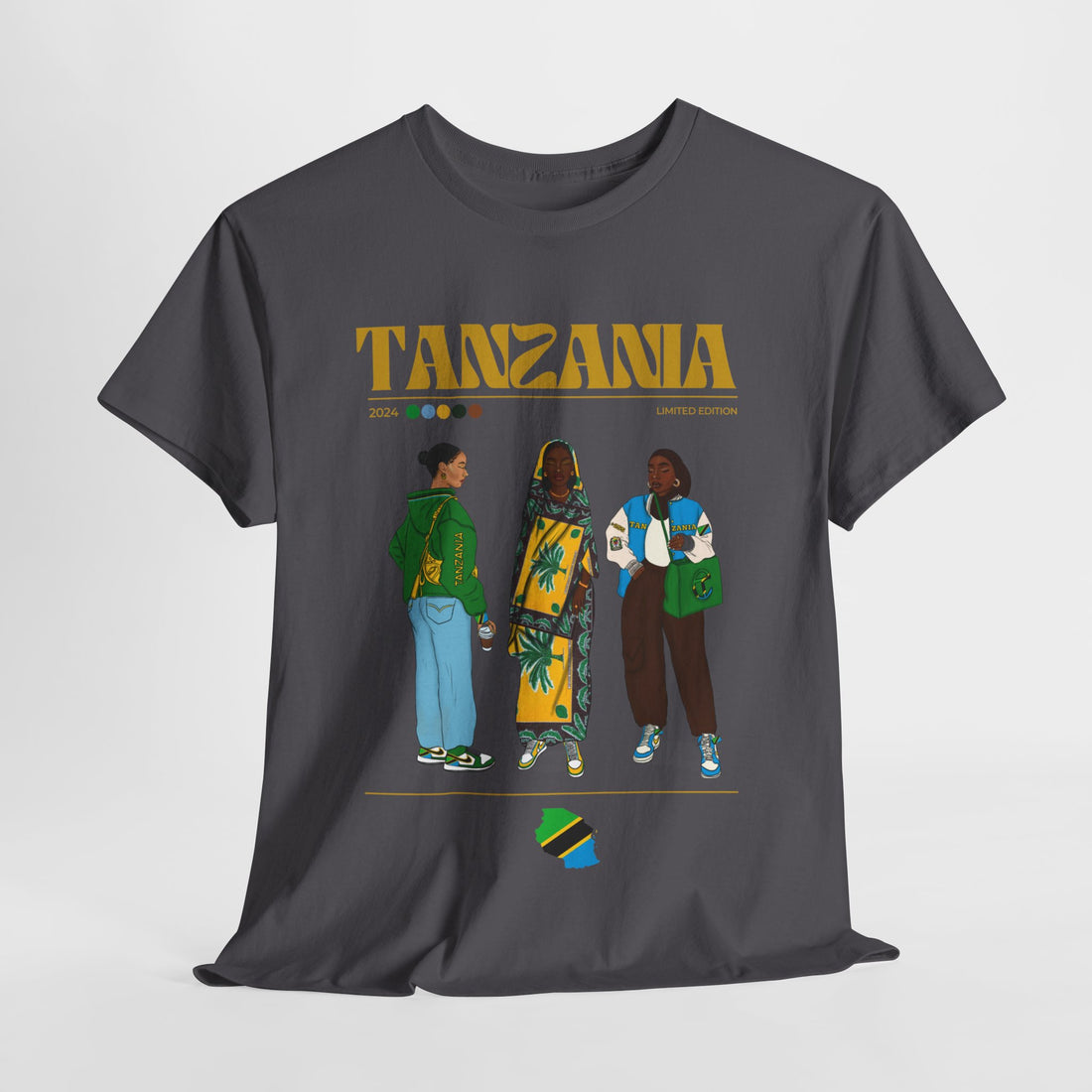 Tanzania x Streetwear Series - Unisex Heavy Cotton Tee