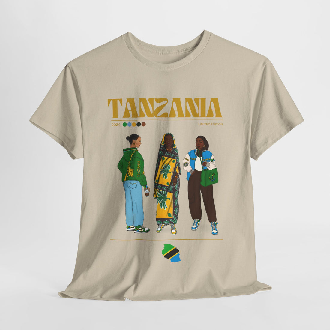 Tanzania x Streetwear Series - Unisex Heavy Cotton Tee