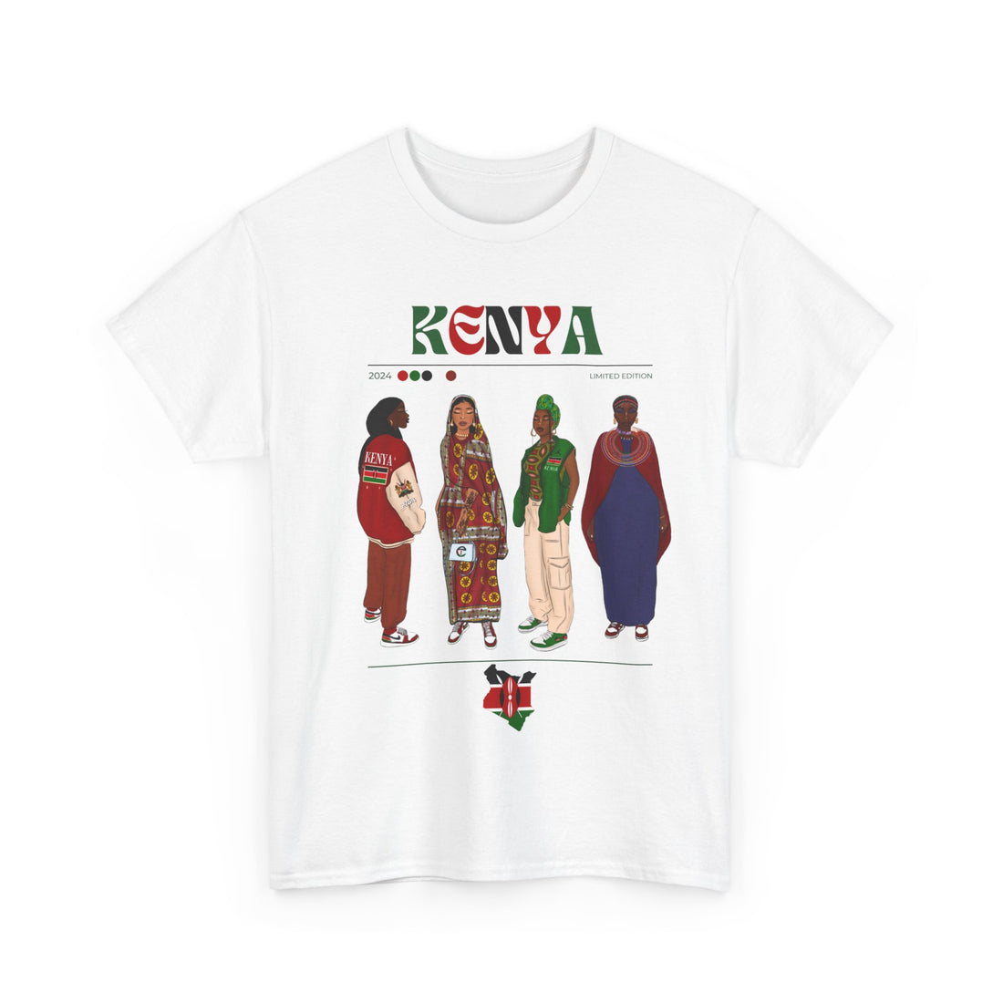 Kenya x Streetwear Series - Unisex Heavy Cotton Tee