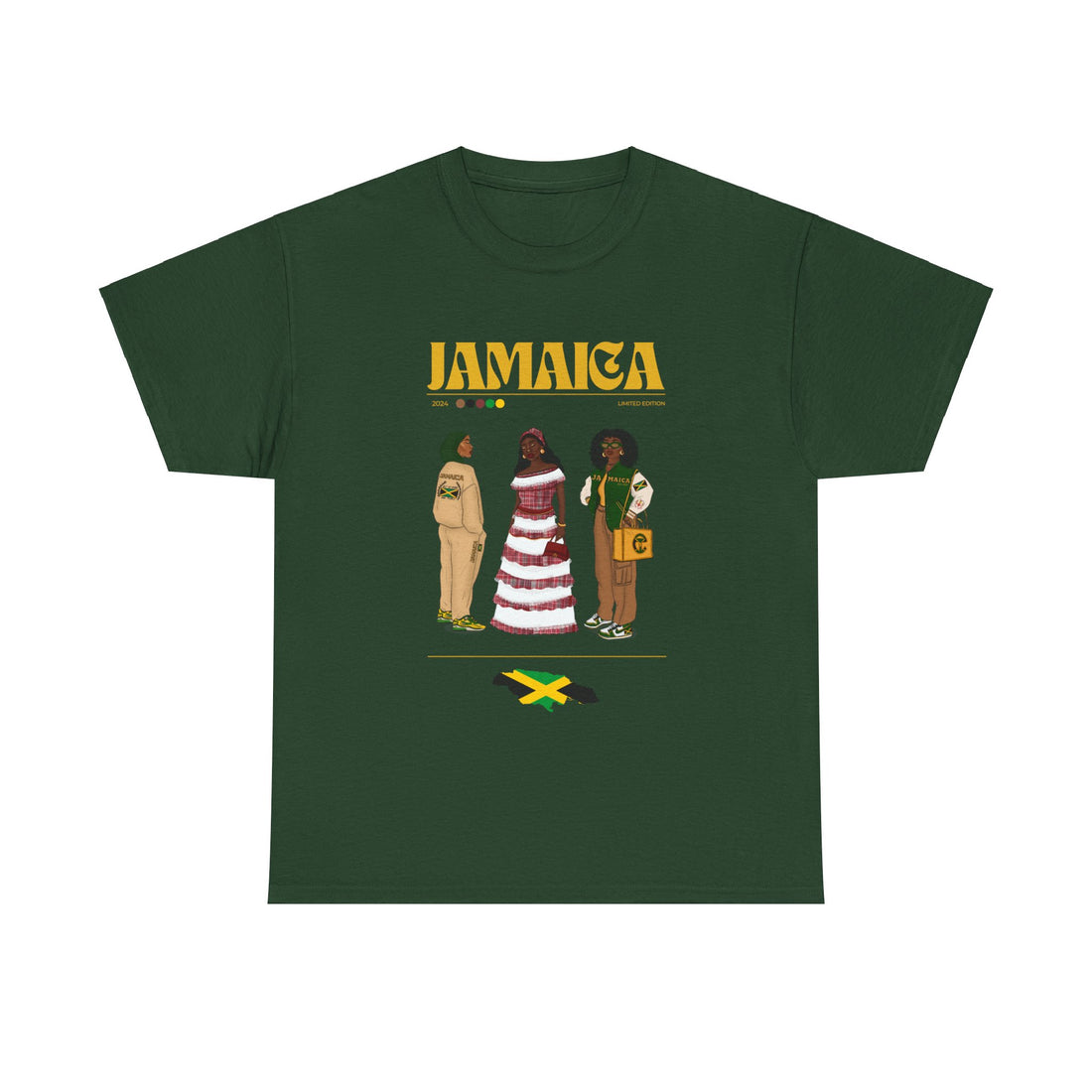 Jamaica x Streetwear Series - Unisex Heavy Cotton Tee