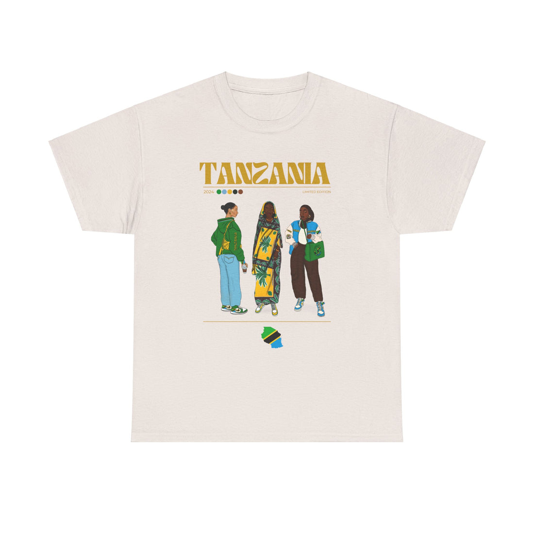 Tanzania x Streetwear Series - Unisex Heavy Cotton Tee