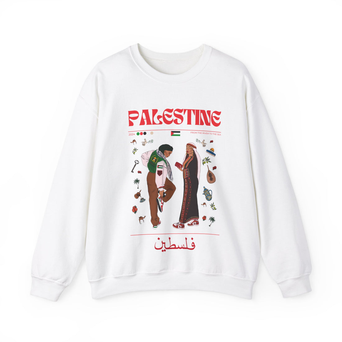 Palestine x Streetwear Series - Crewneck Sweatshirt