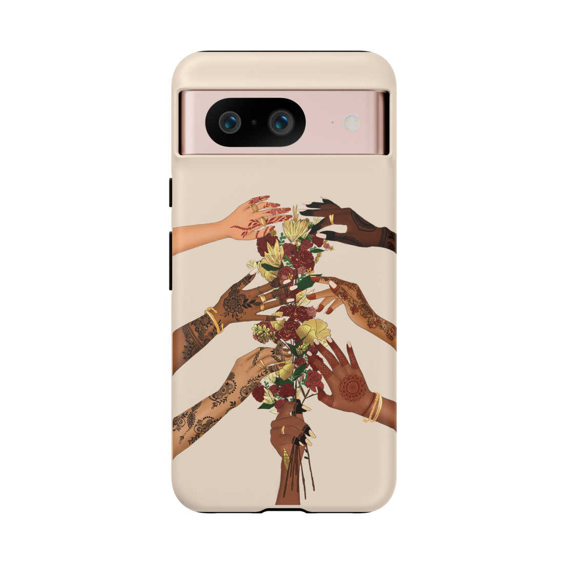 Henna & Flower Hands - Phone Case