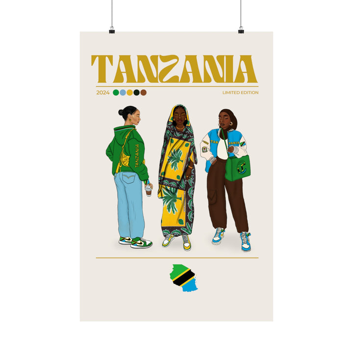 Tanzania x Streetwear - Matte Vertical Posters