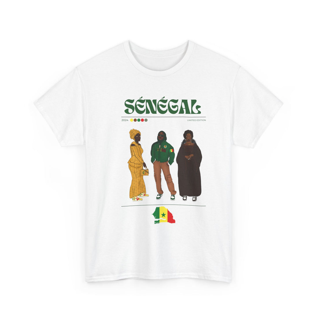 Senegal x Streetwear Series - Unisex Heavy Cotton Tee