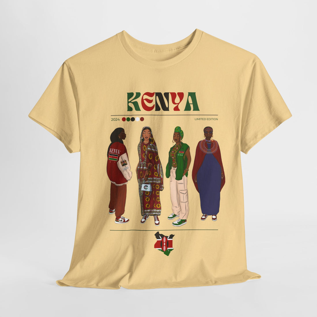 Kenya x Streetwear Series - Unisex Heavy Cotton Tee