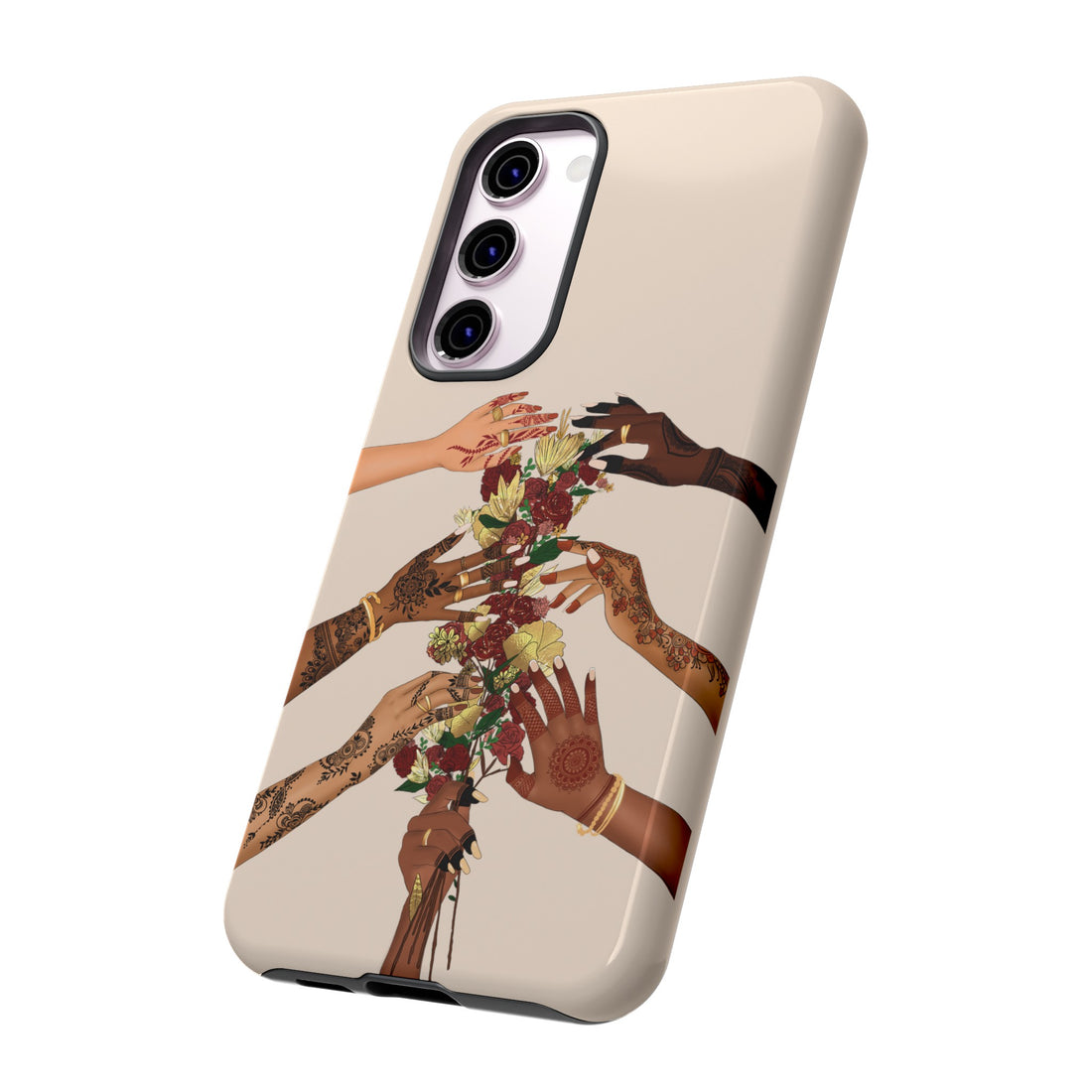 Henna & Flower Hands - Phone Case