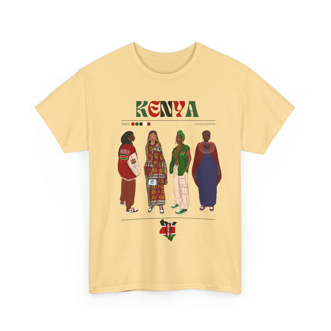 Kenya x Streetwear Series - Unisex Heavy Cotton Tee