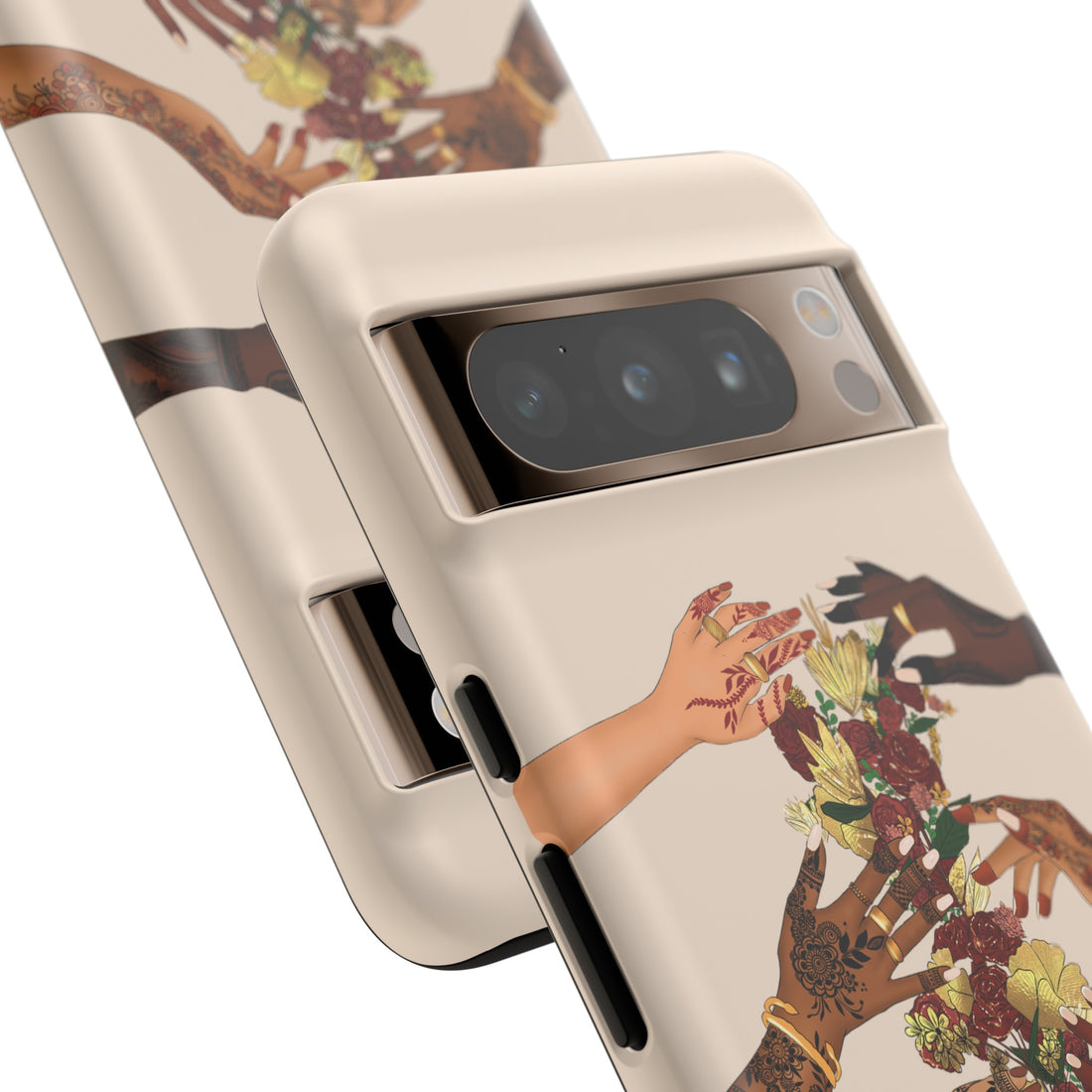 Henna & Flower Hands - Phone Case