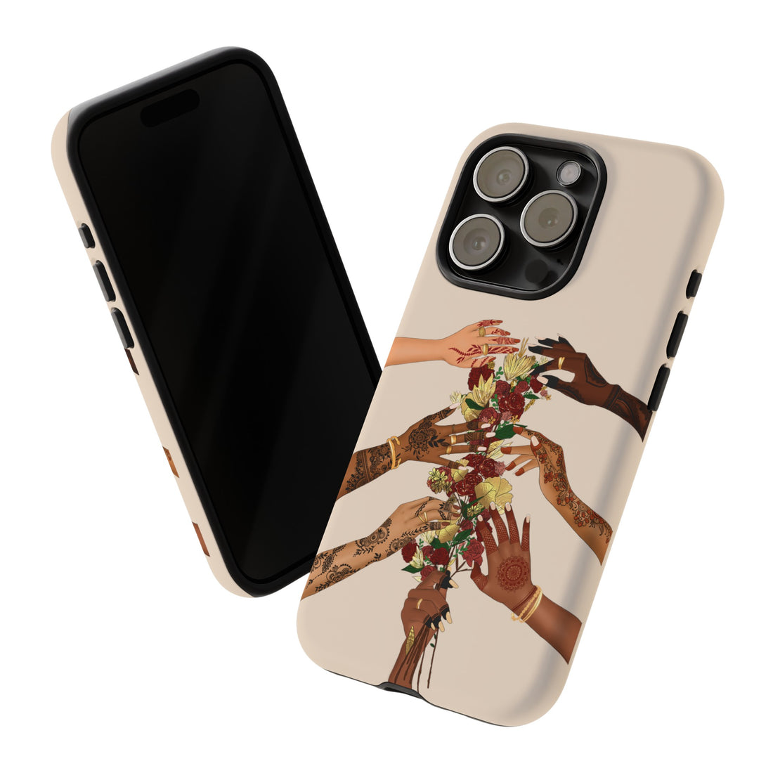 Henna & Flower Hands - Phone Case