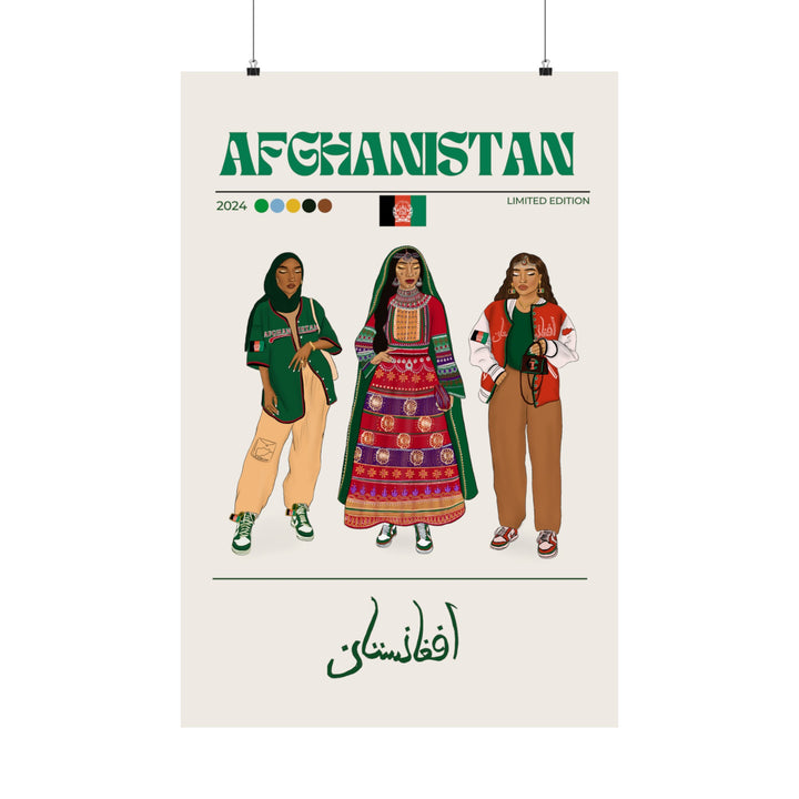 Afghanistan x Streetwear - Matte Vertical Posters