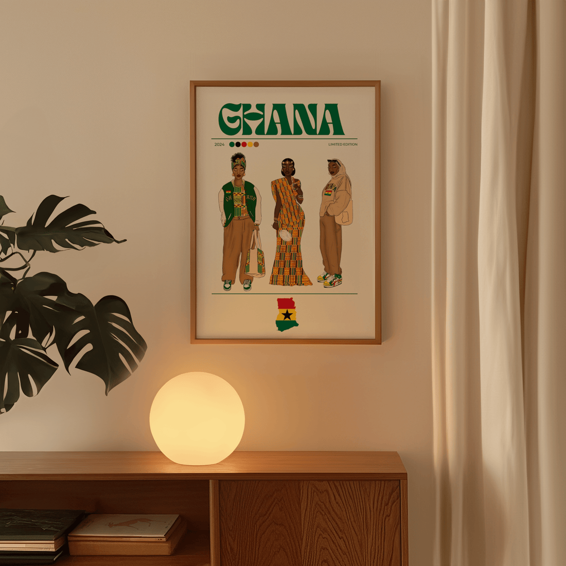 Ghana x Streetwear - Matte Vertical Posters