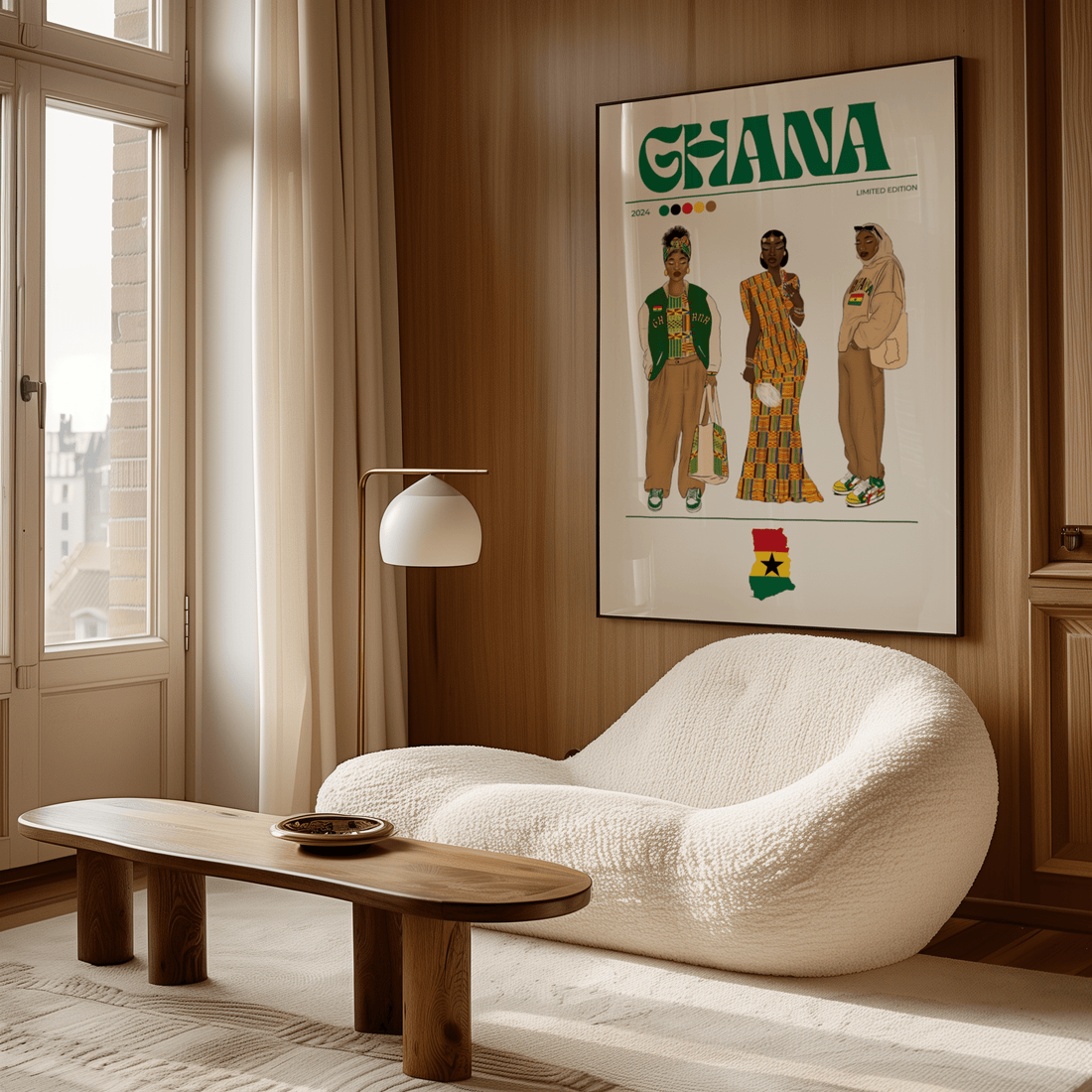 Ghana x Streetwear - Matte Vertical Posters