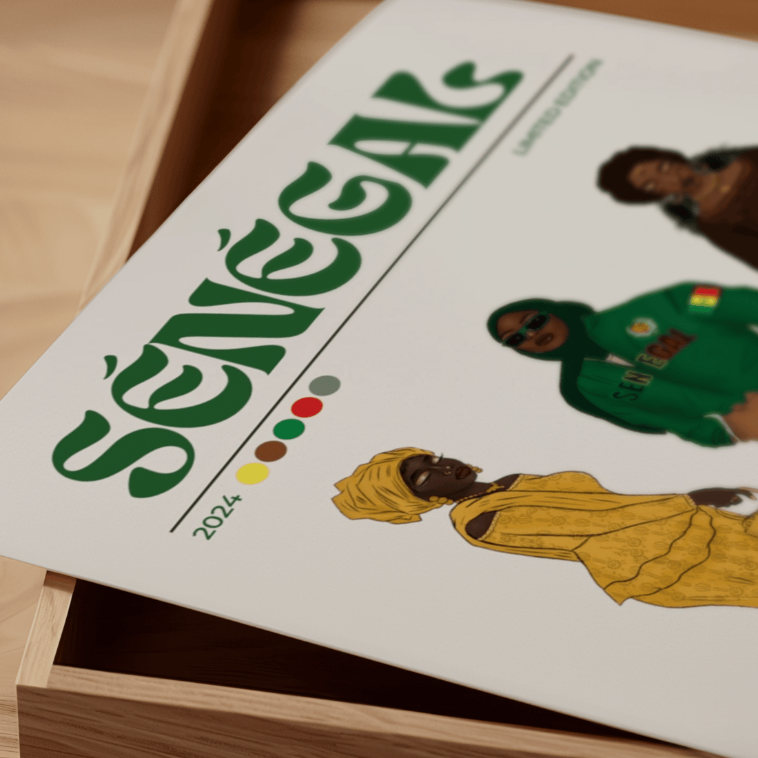 Senegal x Streetwear - Matte Vertical Posters