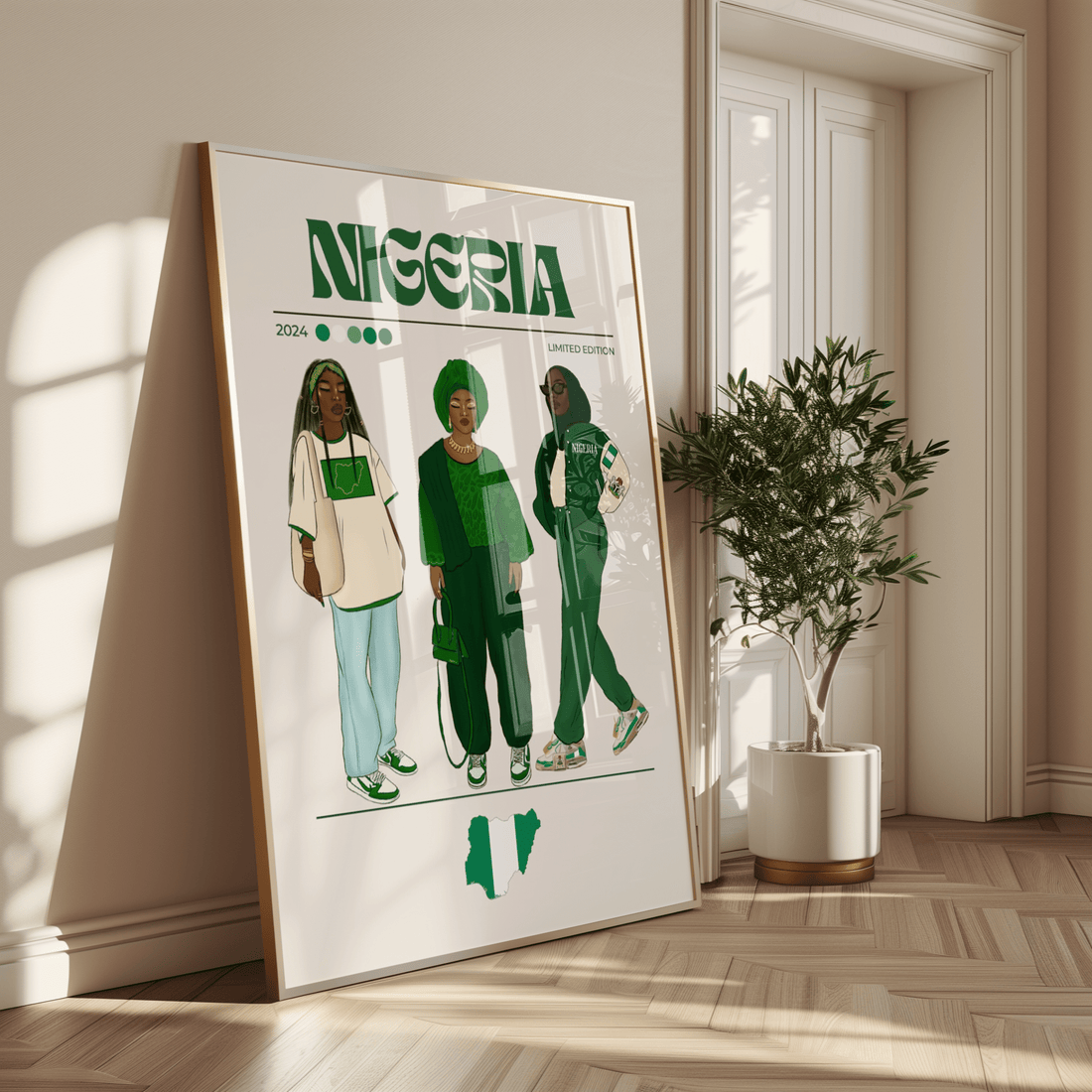 Nigeria x Streetwear - Matte Vertical Posters