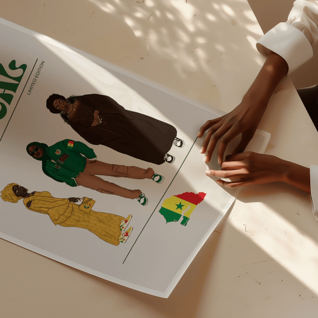 Senegal x Streetwear - Matte Vertical Posters