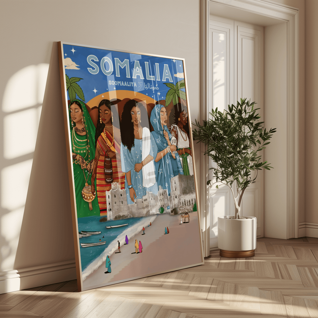 Somalia Independence Day (Blue Background) - Matte Vertical Posters